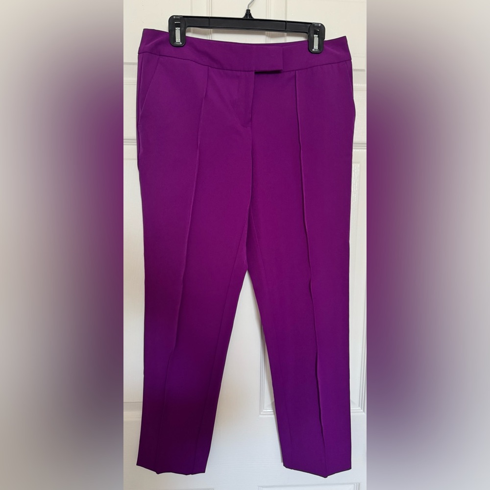 Worthington Women's Vibrant Purple Straight Leg Pants